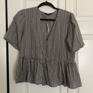 Madewell Peplum Top
